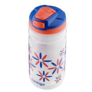 Contigo Kids Squeeze AutoSpout Water Bottle 532ml Tango Flower