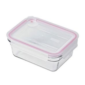 Glasslock Rectangular Oven Safe Glass Air Cap Lid Food Container 460ml