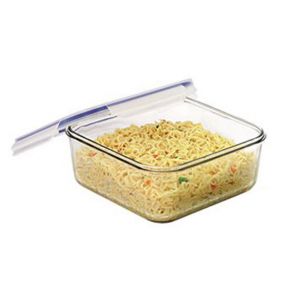 Glasslock Square Tempered Glass Food Container 2.6L