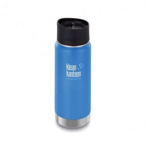 Klean Kanteen Wide Vacuum Insulated Cafe Cap Bottle 473ml Pacific Sky