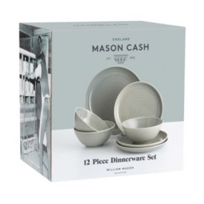 Mason Cash William Mason Grey - 12 Piece Dinner Set