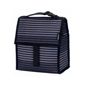 PackIt Freezable Lunch Bag Gray Stripe