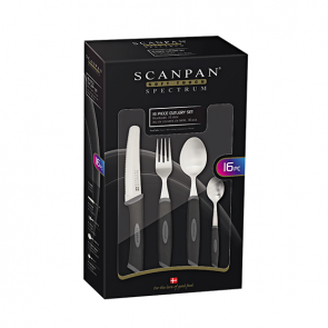 Scanpan Spectrum Cutlery Set 16 Piece Black